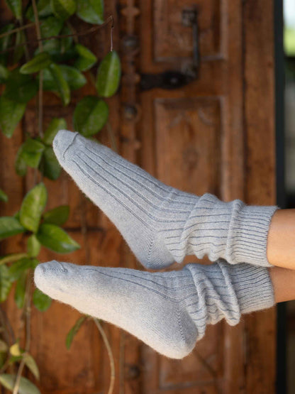 Alpaca Lounge Socks Silver