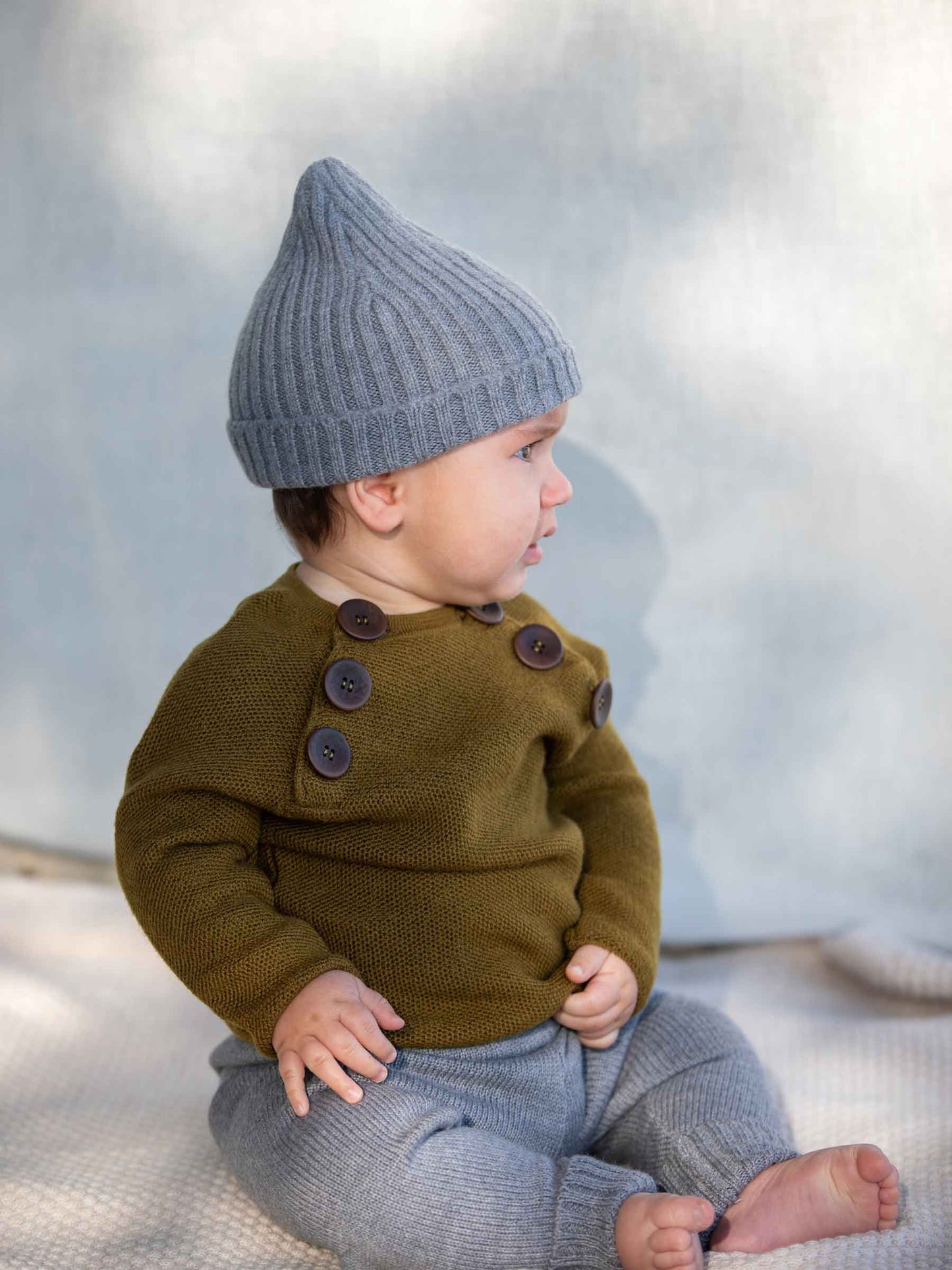 Augustin Baby Sweater Kelp