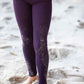 Knit Leggings Plum