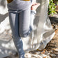 Knit Leggings Silver