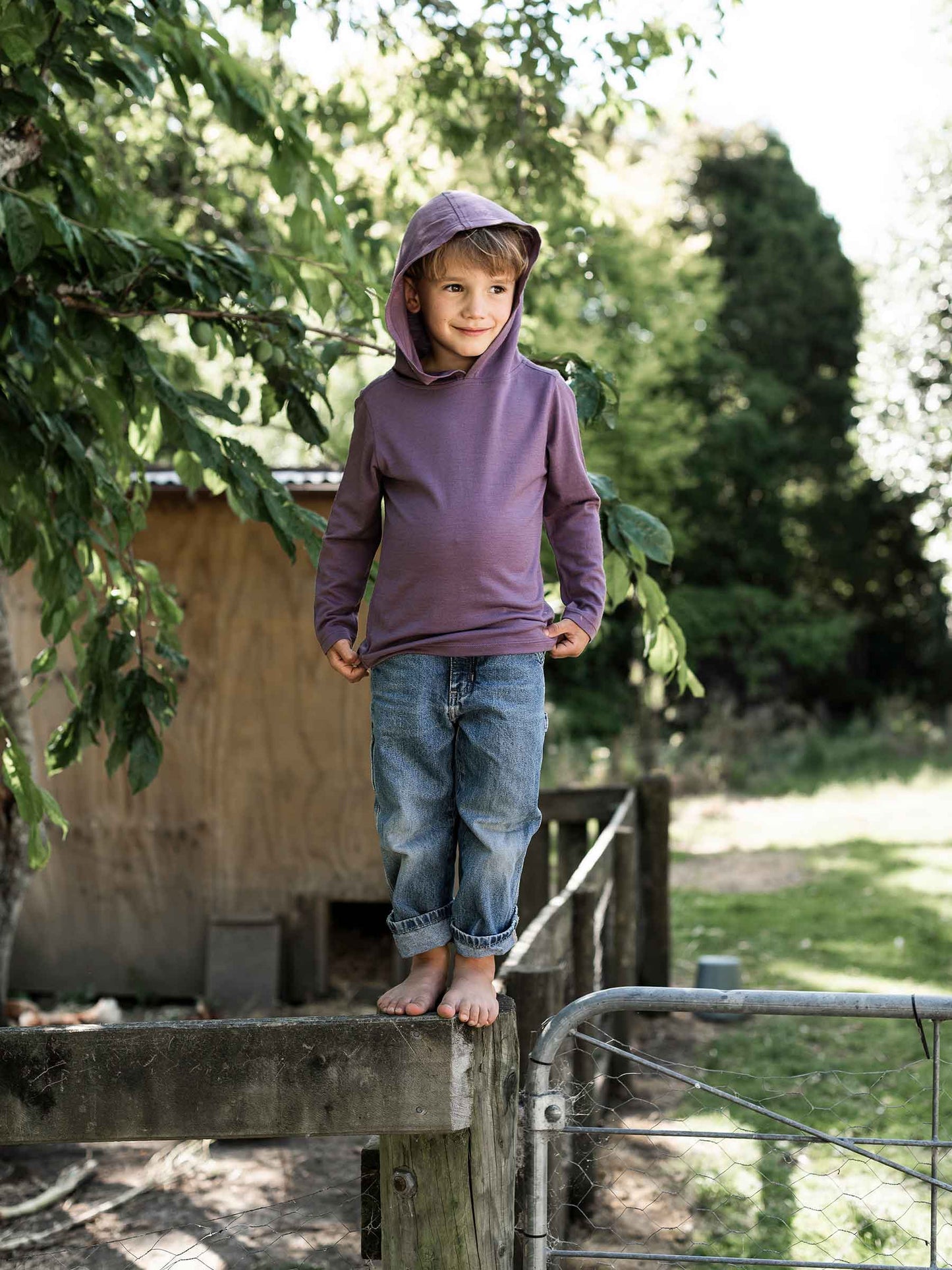 Trailhead Merino Hoodie Plum