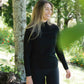 Women's Opua Merino Mockneck Black