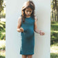 Child MerinoSilk Tank Dress Deep Sea