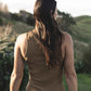 Women's Merinosilk Tank Dress Kelp Long