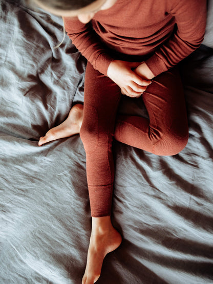 MerinoSilk Leggings Rust