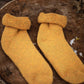 Merino Child Lounge Socks Ochre