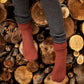 Merino Child Lounge Socks Rust