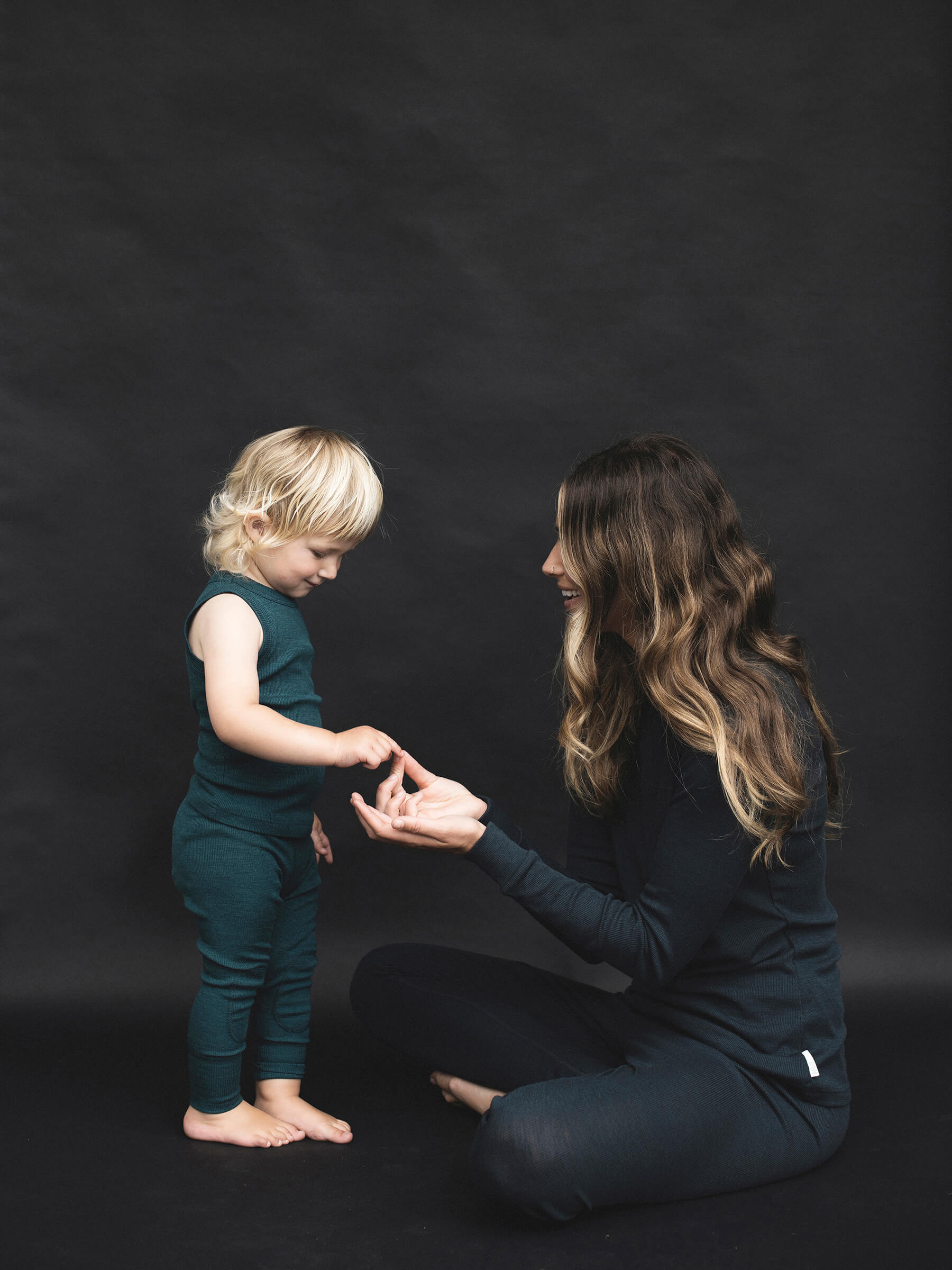 Baby MerinoSilk Leggings Deep Sea