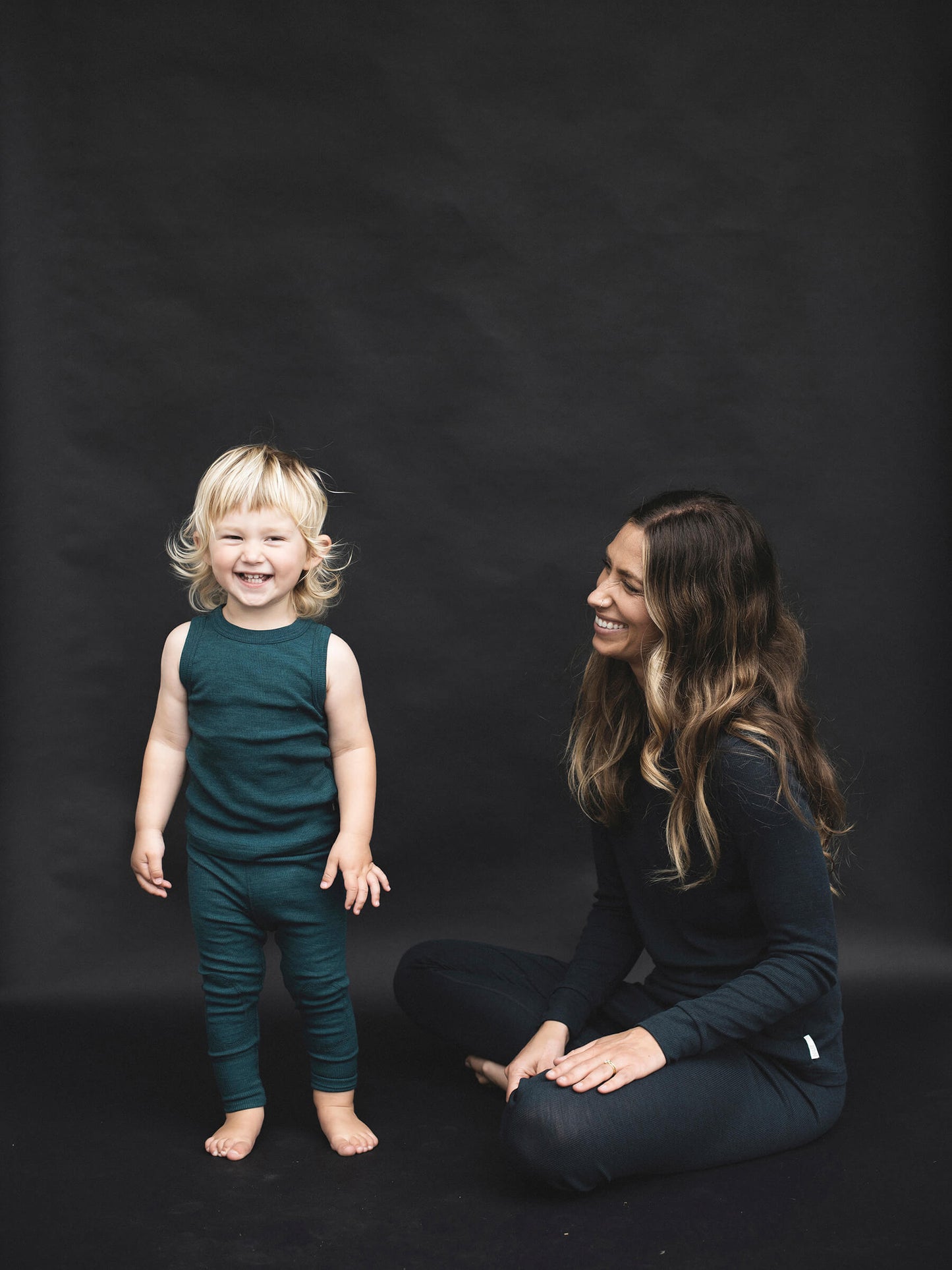 Baby MerinoSilk Leggings Deep Sea