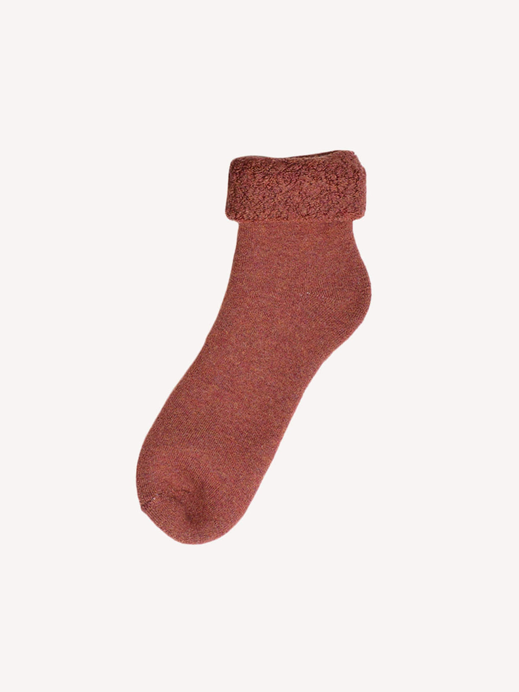 Merino Child Lounge Socks Rust