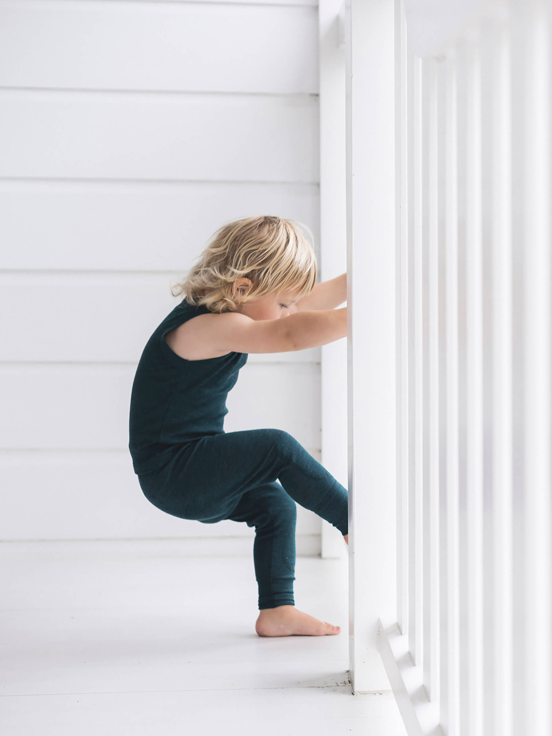 Baby MerinoSilk Leggings Deep Sea