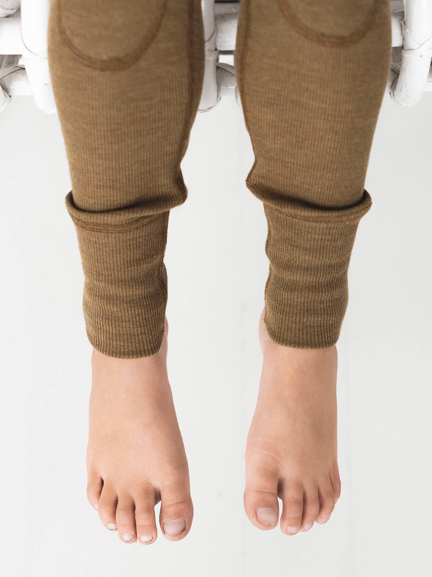 Child MerinoSilk Leggings Kelp